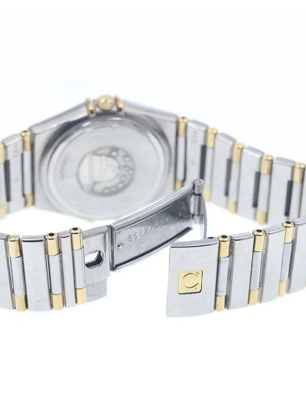 OMEGA Constellation 1372.10 harf bar gold Dial Quartz Ladies Watch_938352
